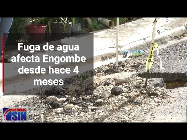 Fuga de agua afecta Engombe desde hace 4 meses