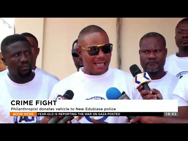 Crime Fight: Philanthropist donates vehicle to New Edubiase police - Adom TV News (25-1-24)