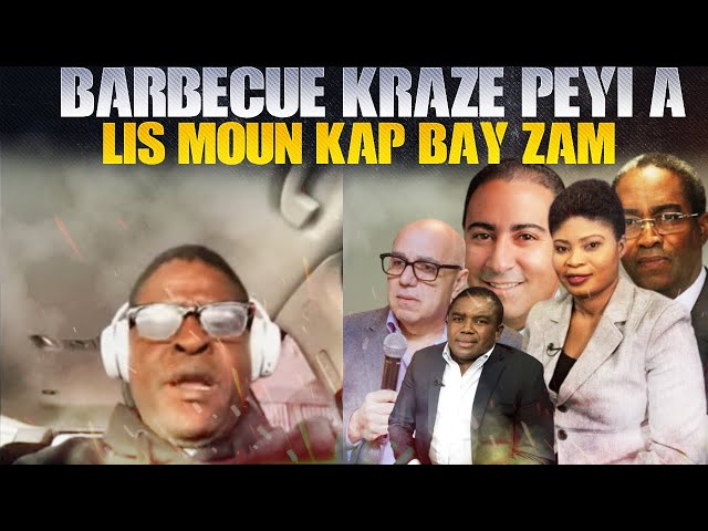 Barbecue Kraze Peyi A, Men Ezakteman moun ki pot Zam Nan Geto Yo