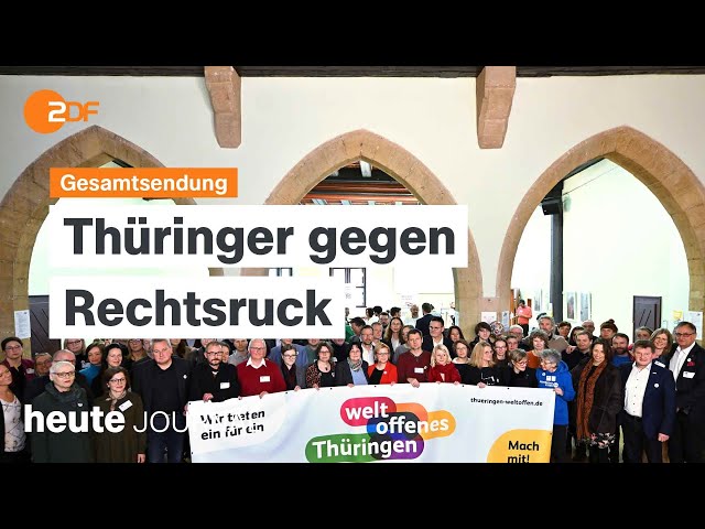 ⁣heute journal 25.01.2024 Bündnis "Weltoffenes Thüringen", Missbrauch in der evangelischen 