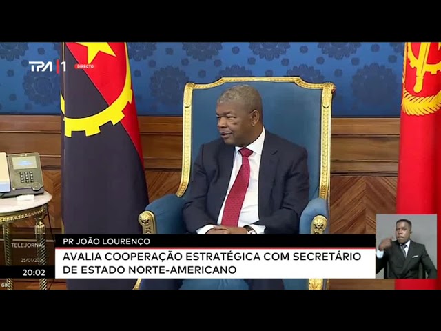 PR João Lourenço avalia cooperação estratégica com Secretário de Estado Norte-Americano