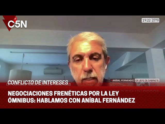 ANÍBAL FERNÁNDEZ: ¨Lo del GOBIERNO es de un AMATEURISMO SUPERLATIVO¨