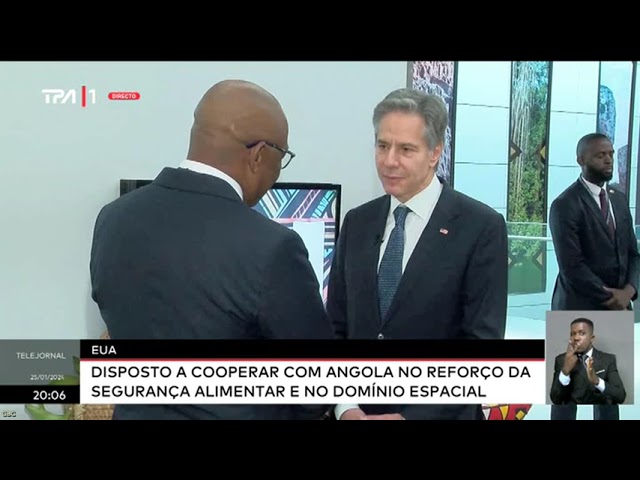 EUA disposto a cooperar com Angola no reforço da segurança alimentar e no domínio espacial