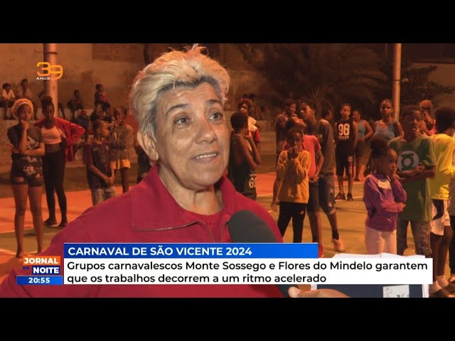 Grupos carnavalescos Monte Sossego e Flores do Mindelo garantem que os trabalhos decorrem a um ritmo