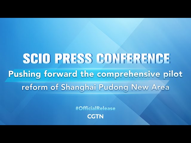 Live: Pushing forward the comprehensive pilot reform of Shanghai Pudong New Area