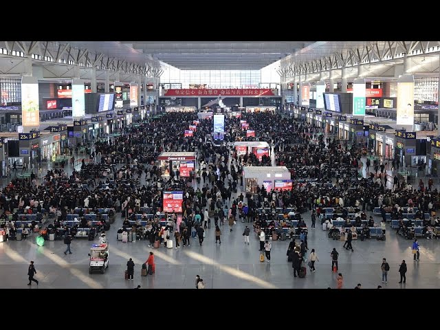 Live: 2024 Spring Festival travel rush begins across China