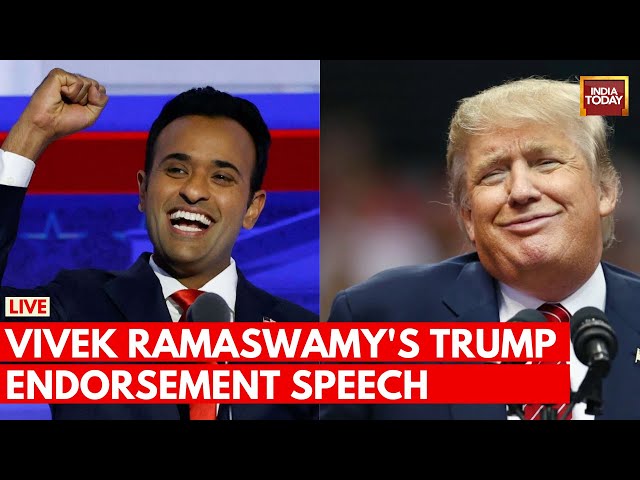 Vivek Ramaswamy Speech LIVE | Vivek Ramaswamy's Speech On Donald Trump LIVE | US Elections 2024