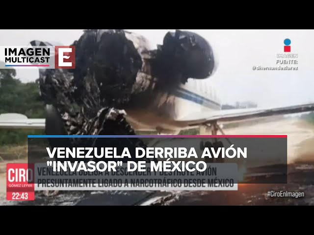 Venezuela derriba avión mexicano presuntamente ligado al narcotráfico