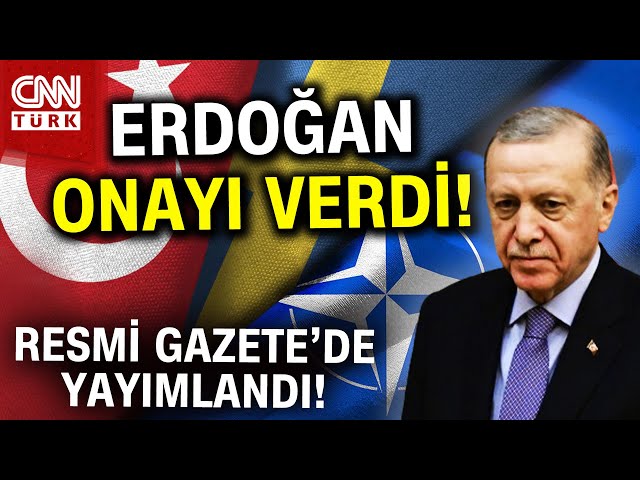 Cumhurbaşkanı Erdoğan, İsveç'in NATO Üyeliği Kararını İmzaladı! #Haber