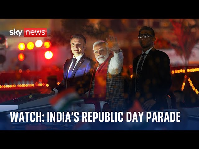 Watch live: India PM and French President Macron attend parade to celebrate Republic Day