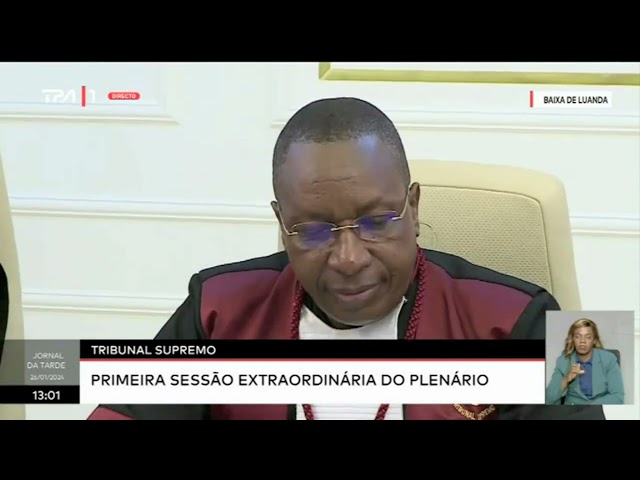 Tribunal Supremo - Primeira sessão extraordinária do plenário