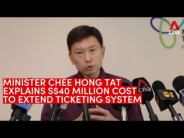 Transport Minister Chee Hong Tat explains why it will cost S$40m to retain older ticketing system