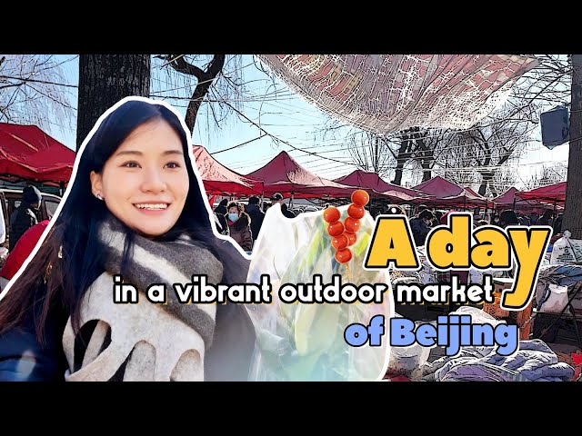 A day in a vibrant outdoor market in Beijing