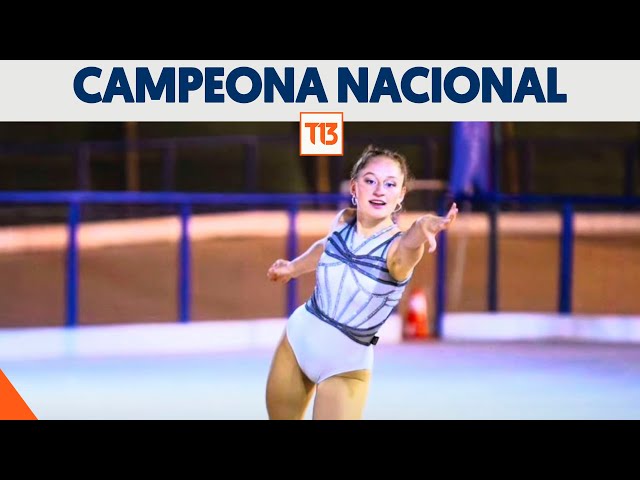 Los desafíos de joven chilena tras ser campeona nacional de patinaje artístico