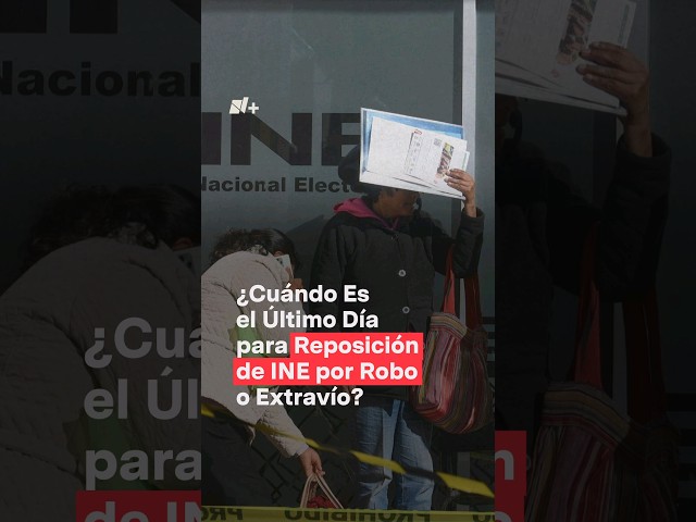 ¿Qué hago si robaron mi INE? #nmas #ine #elecciones2024 #shorts