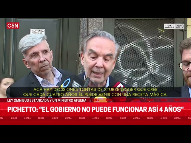 PICHETTO VOLVIÓ a CRUZAR al GOBIERNO: "SI NO VA A UN CAMINO DE COALICIÓN, TENDRÁ DIFICULTADES&q