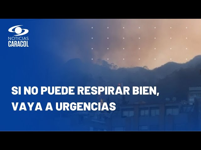 ¡Alerta! Siga estos cuidados para no enfermarse por el humo debido a incendios en Bogotá