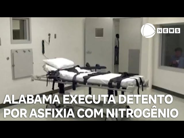 Alabama executa detento por asfixia com nitrogênio