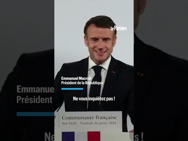 ⁣«Je suis habitué, ne vous inquiétez pas» : encore un malaise pendant un discours de Macron