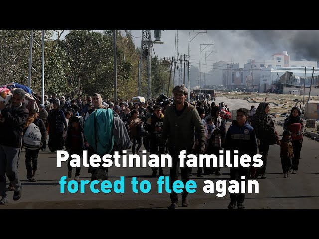 Palestinian families forced to flee again