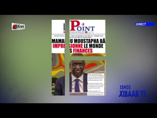 Revue de Presse du 26 Janvier 2024 présenté par Mamadou Mouhamed Ndiaye