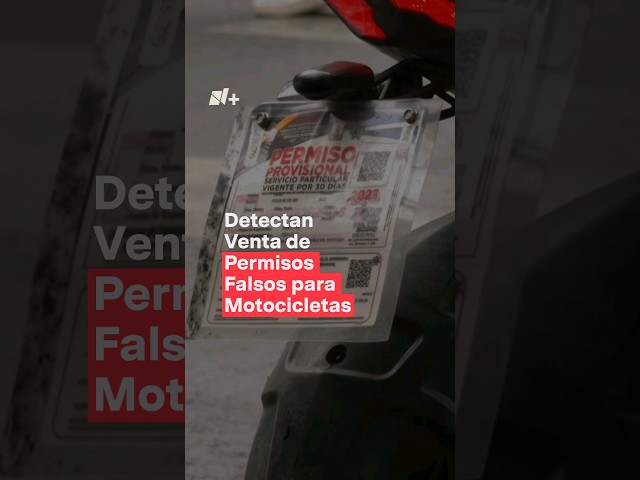 Venta de permisos falsos para motocicletas #nmas #shorts #motos