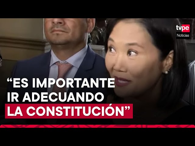 Keiko Fujimori participó en ceremonia de conmemoración por los 30 años de la Constitución