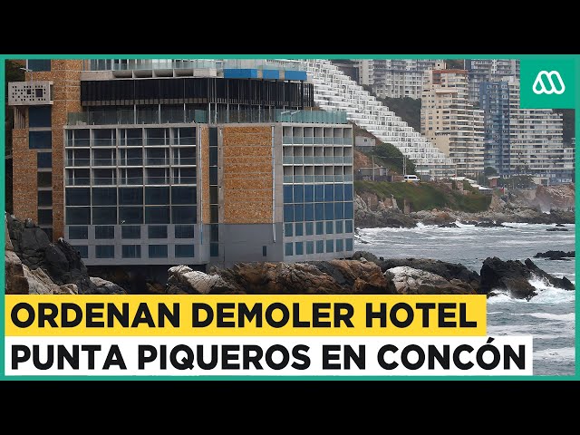 Demolerán hotel Punta Piqueros en Concón: Edificio estaba construido sobre unos roqueríos