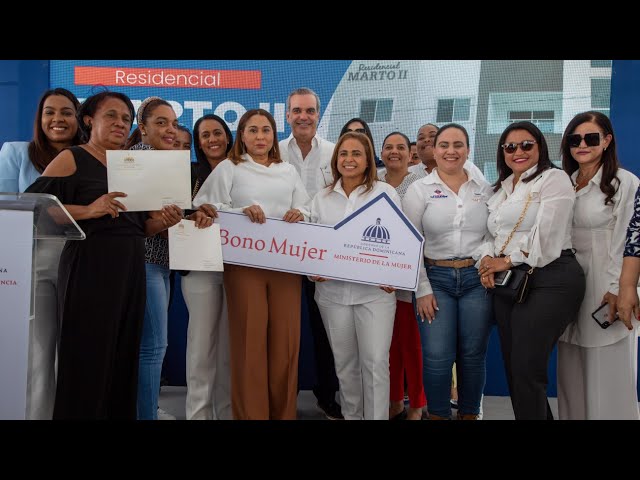 Presidente Abinader entrega 186 viviendas Familia Feliz