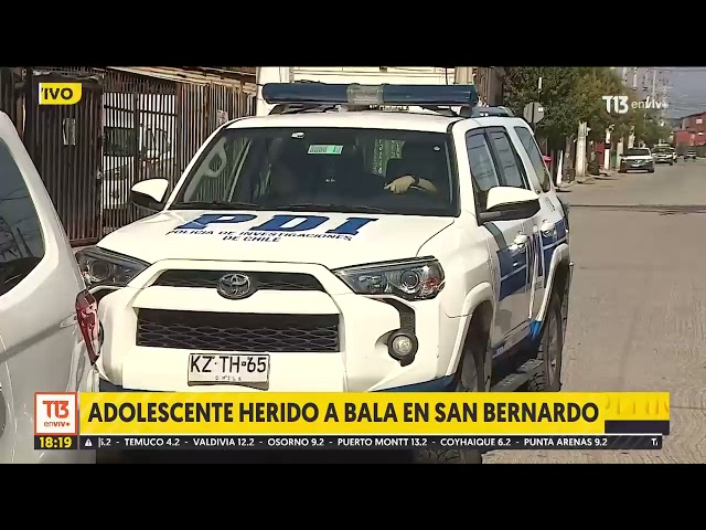 Menor de edad fue herido a bala en San Bernardo