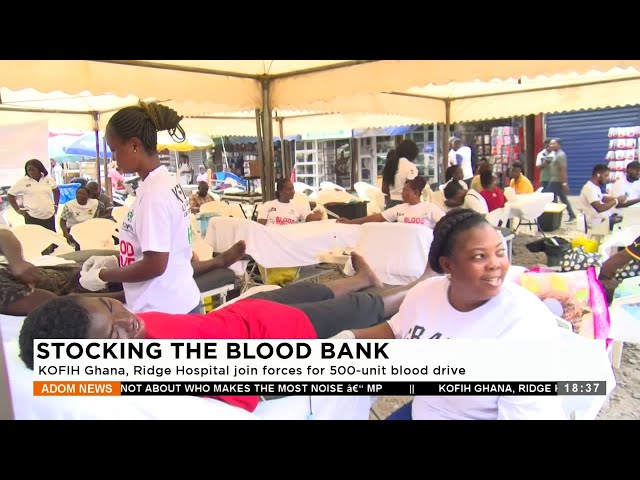 Stocking the Blood Bank: KOFIH Ghana, Ridge Hospital join forces for 500-unit blood drive (26-1-24)