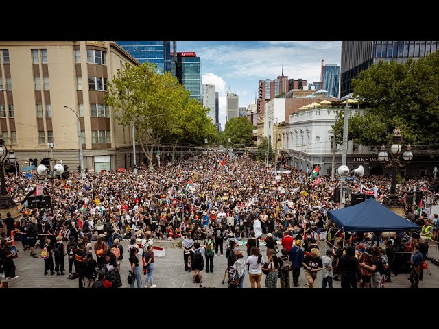 Invasion Day protests see large numbers gather across Australia's capital cities