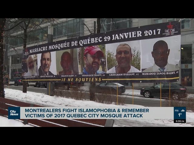 Montrealers commemorate lives lost in 2017 Quebec City mosque attack