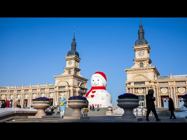 Live: Giant snowman makes annual appearance in northeast China's Harbin – Ep. 20