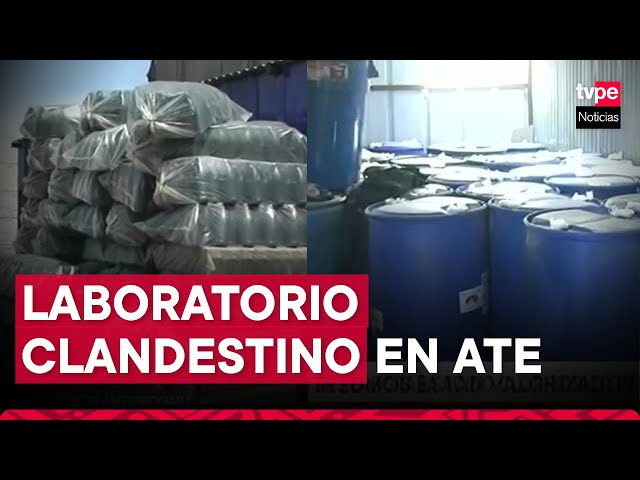 Ate: PNP decomisa 16 toneladas de insumos para droga