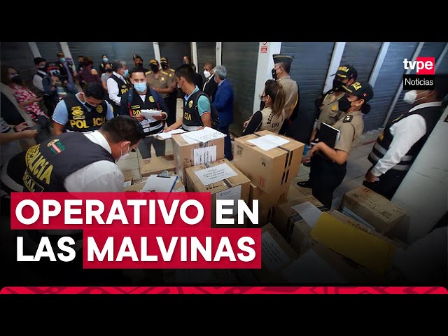 Las Malvinas: incautan 700 celulares reportados como robados y detienen a 11 personas