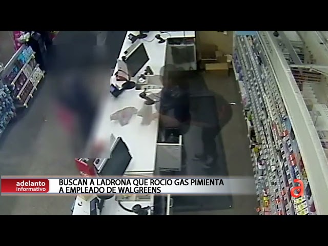 Buscan a ladrona que roció gas pimienta a cajera de Wallgrees