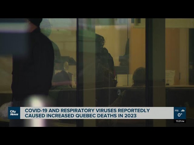 ⁣Covid-19 and respiratory viruses causing increases in Quebec deaths