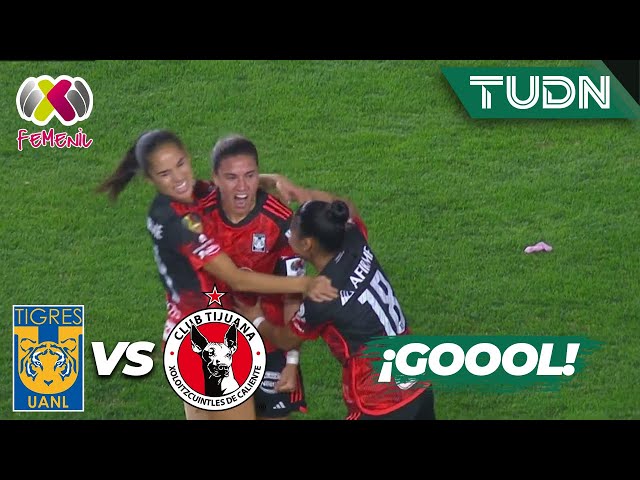 ¡EL GOL DEL TRIUNFO! Rangel marca de cabeza | Tigres 2-0 Tijuana | Liga Mx Femenil - CL2024 J4 |