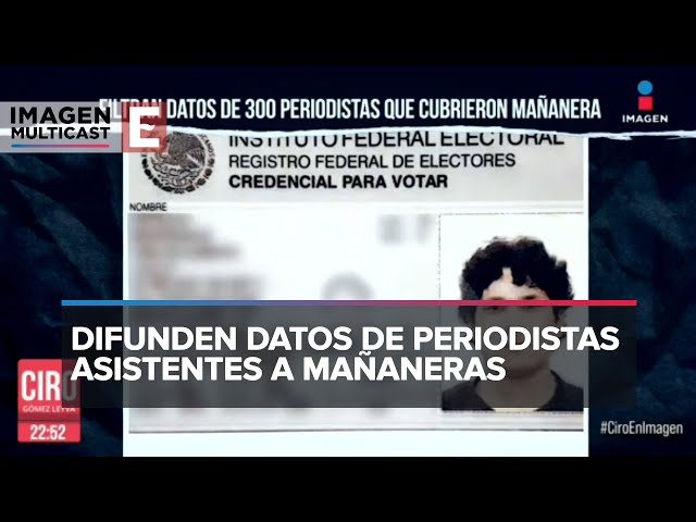 INAI investiga “filtración” de datos de periodistas que acuden a la mañanera