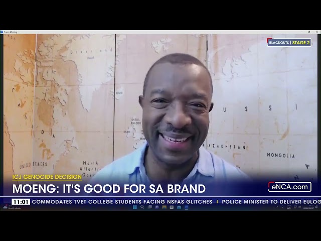 ICJ decision good for SA brand, says Moeng