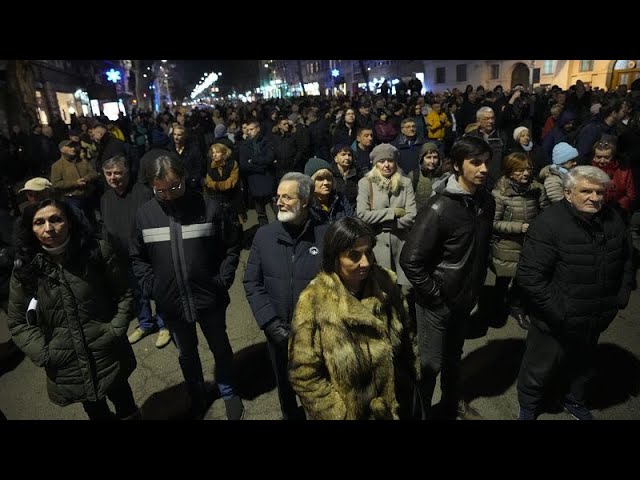 Protests against 'fraudulent' elections continue in Belgrade