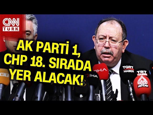 AK Parti 1, CHP 18. Sırada... Siyasi Partilerin Oy Pusulasındaki Yerleri Belli Oldu! #Haber