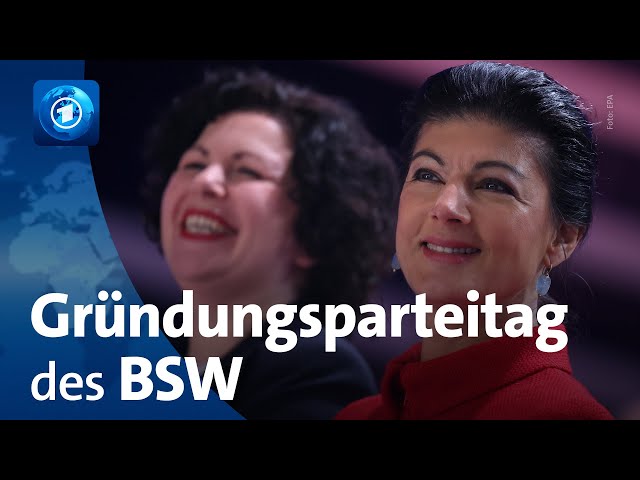 Gründungsparteitag des „Bündnis Sahra Wagenknecht“