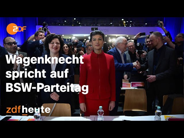 Sahra Wagenknecht spricht auf BSW-Parteitag