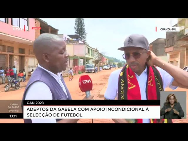 CAN 2023 -  Adeptos da Gabela com apoio incondicional à selecção de futebol