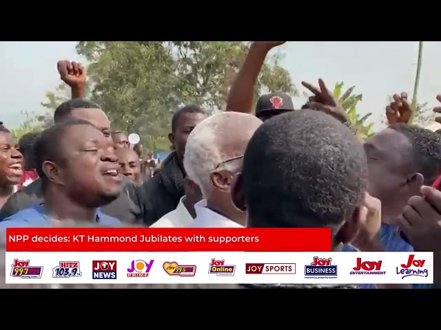 NPP decides: KT Hammond jubilates with supporters