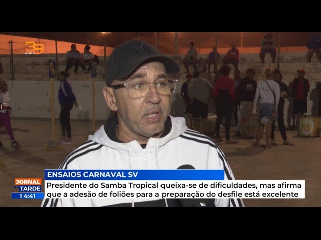 Presidente do Samba Tropical queixa-se de dificuldades, mas afirma que a adesão de foliões