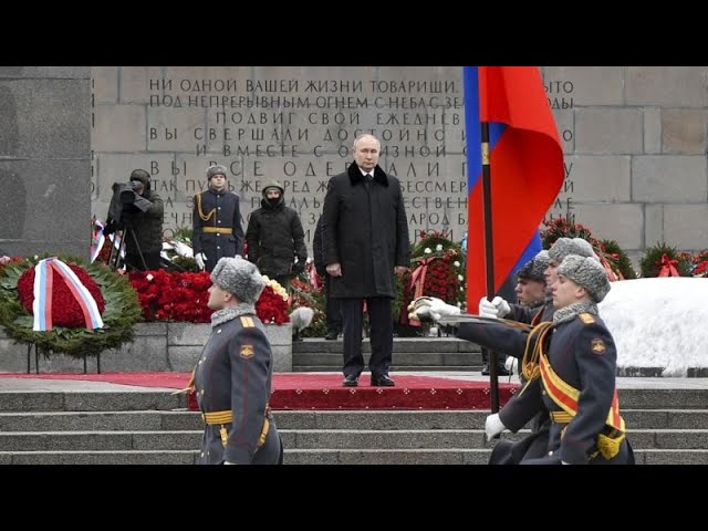 Rusia celebra el aniversario del fin del sitio de Leningrado con Putin como invitado