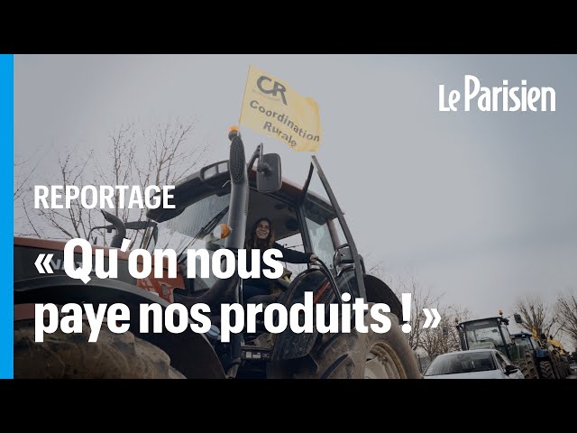 Blocage de Paris : « S'il faut y aller on ira », promettent des agriculteurs rassemblés à Roiss